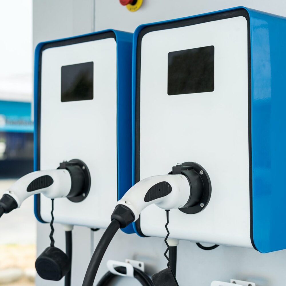 plug of power cable supply for electric vehicle charging ev station